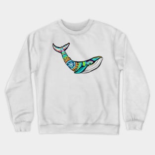 Colorful Whale 2 Crewneck Sweatshirt